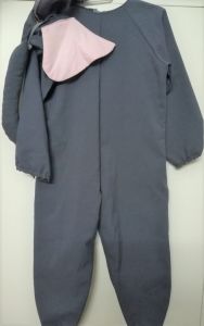 Kids Costumes to Hire - Elephant - Grey Onesie & headpce